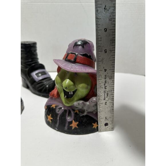 Lot Of 3 Candles Vintage Frankenstein Witch Boots Candle Monster Halloween Set - Picture 2 of 9